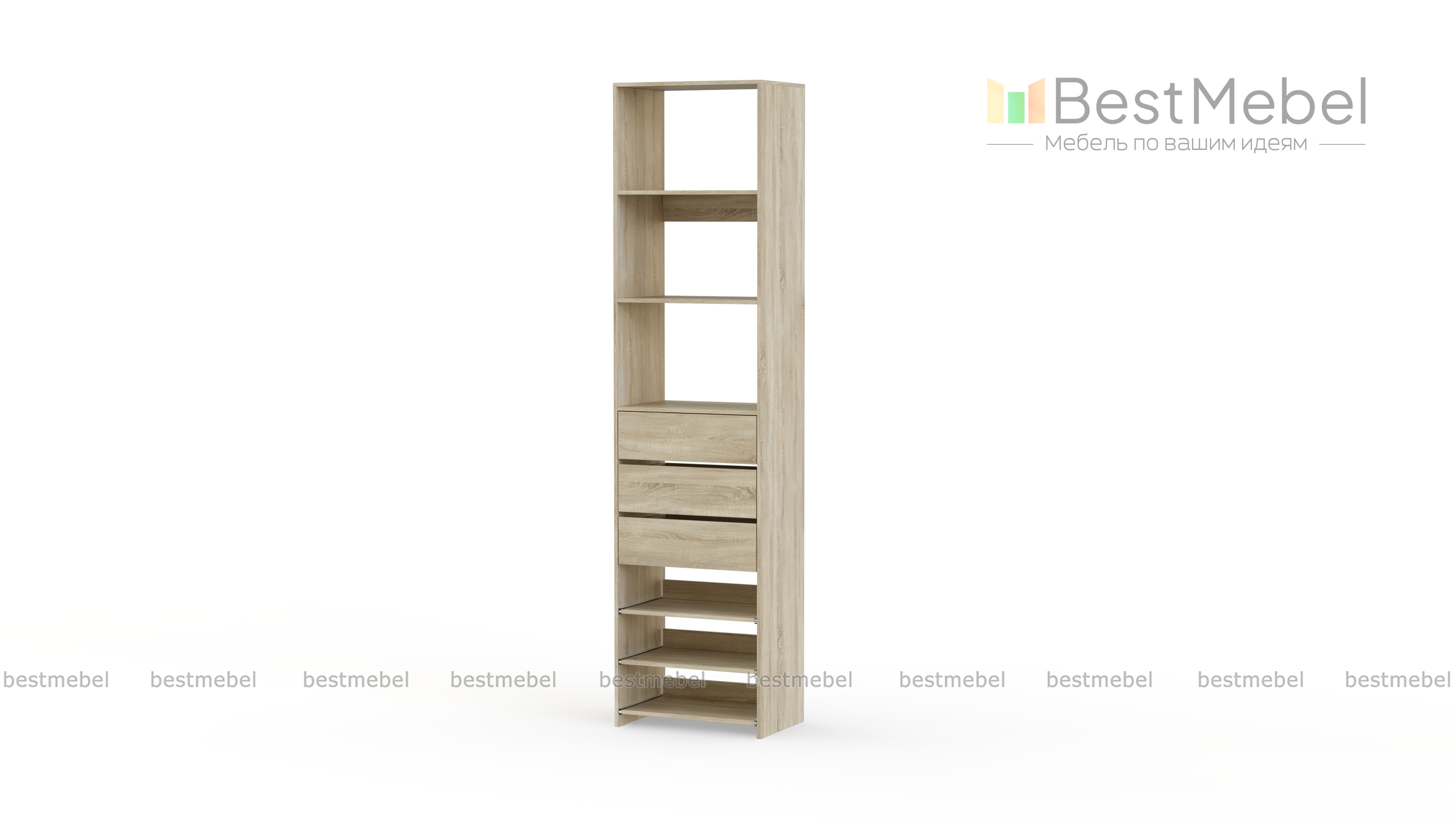 Стеллаж для одежды Мирта 77 BMS