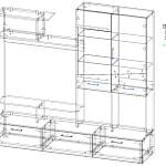 Схема сборки Стенка для гостиной Аннабель 12 BMS
