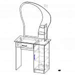 Чертеж Туалетный столик Светлана 10 BMS