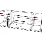 Чертеж Тумба ТВ Горизонт 9 BMS