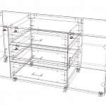 Чертеж Тумба приставная Флокс 3 BMS