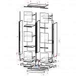 Чертеж Шкаф-купе Оскар 5 BMS