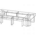 Чертеж Стол для переговоров Сайд 1 BMS