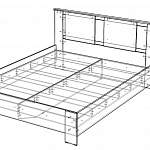 Чертеж Кровать Скандинавия 2 BMS