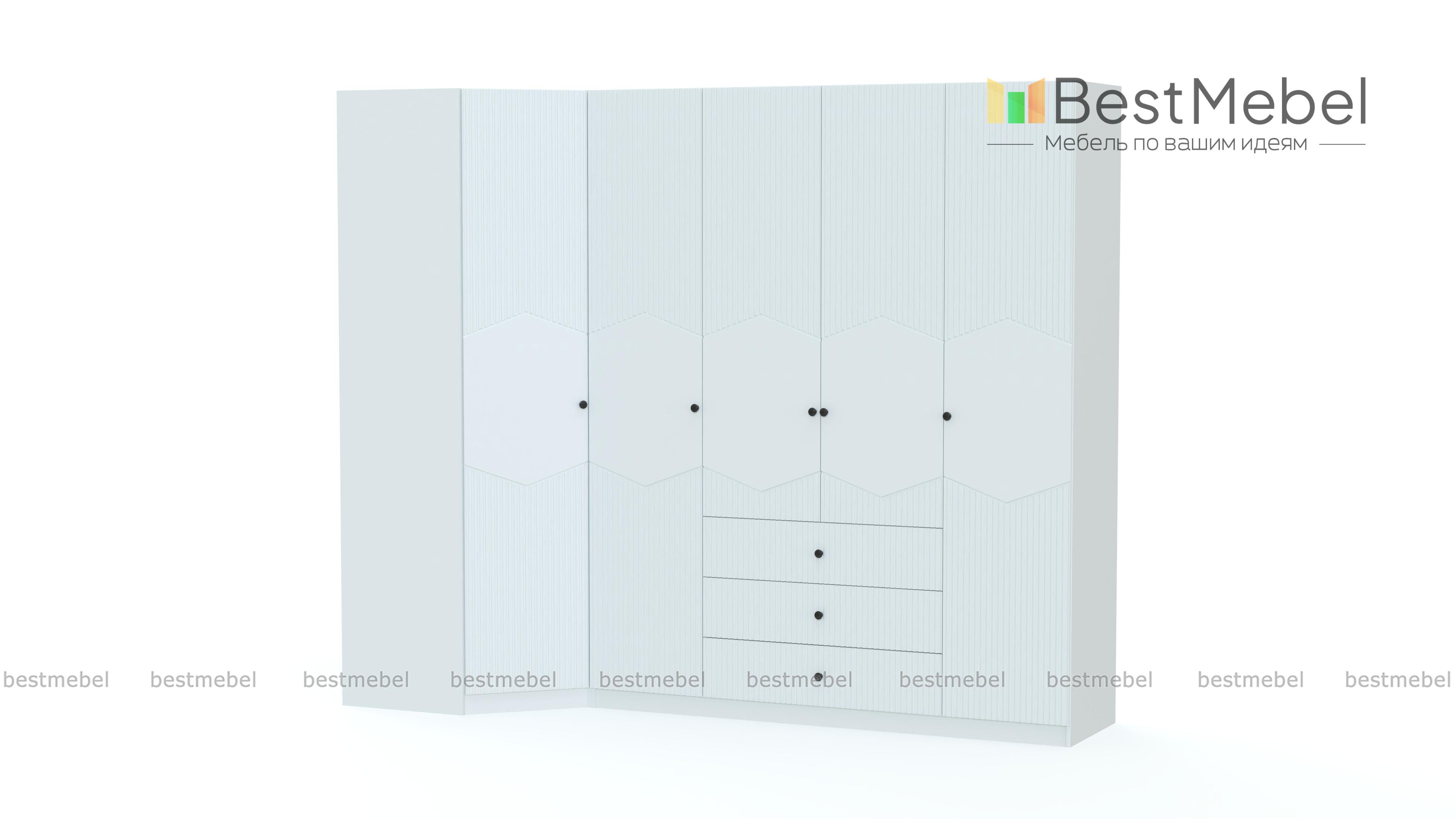 Шкаф угловой Клэр 25 BMS - Фото