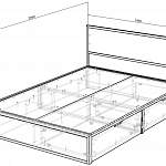 Чертеж Кровать Эйч 6 BMS