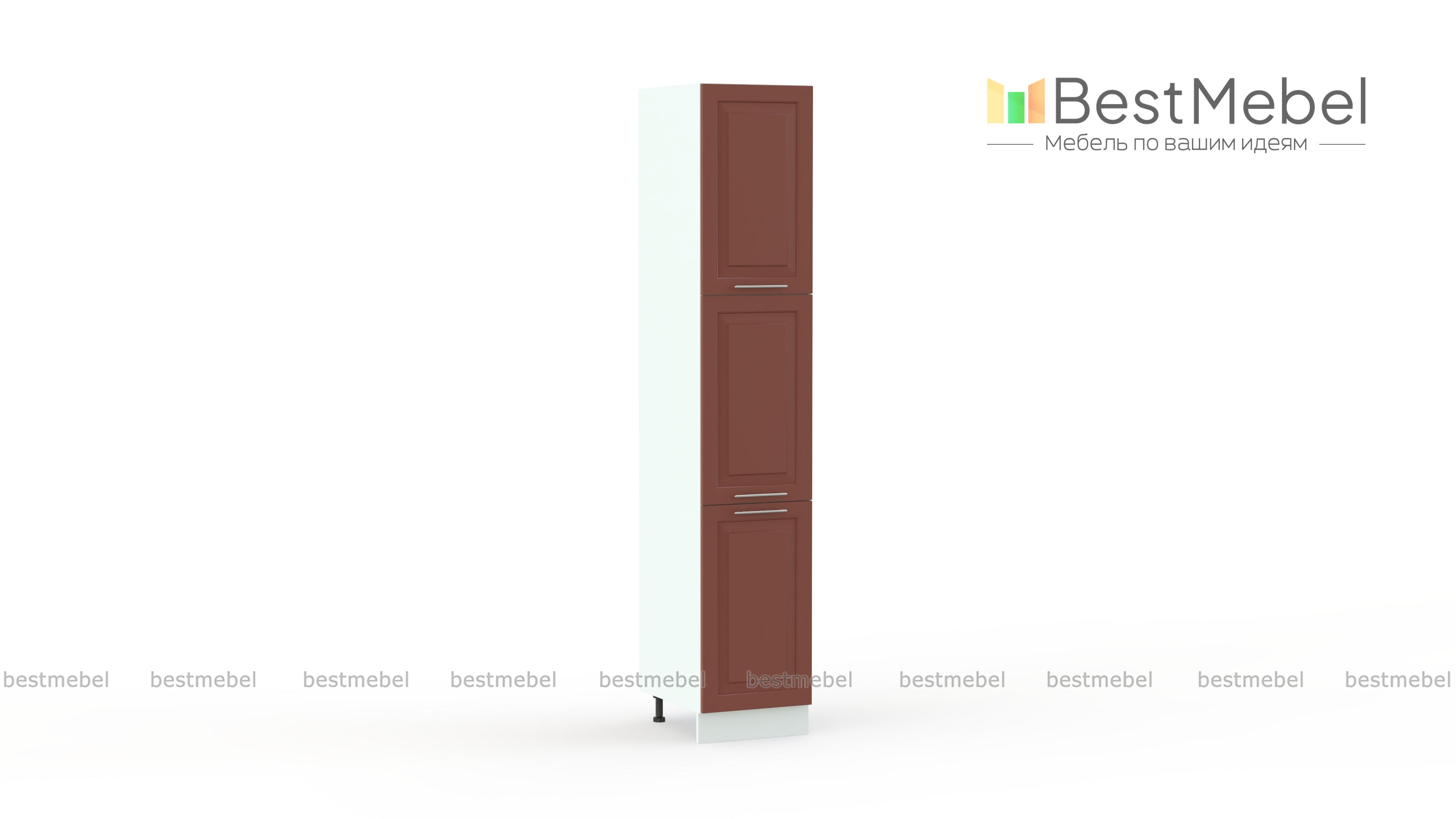 Шкаф-пенал трехдверный Ирен BMS - Фото