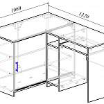 Чертеж Письменный стол Михаил У BMS