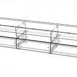 Чертеж Тумба ТВ Горизонт 25 BMS