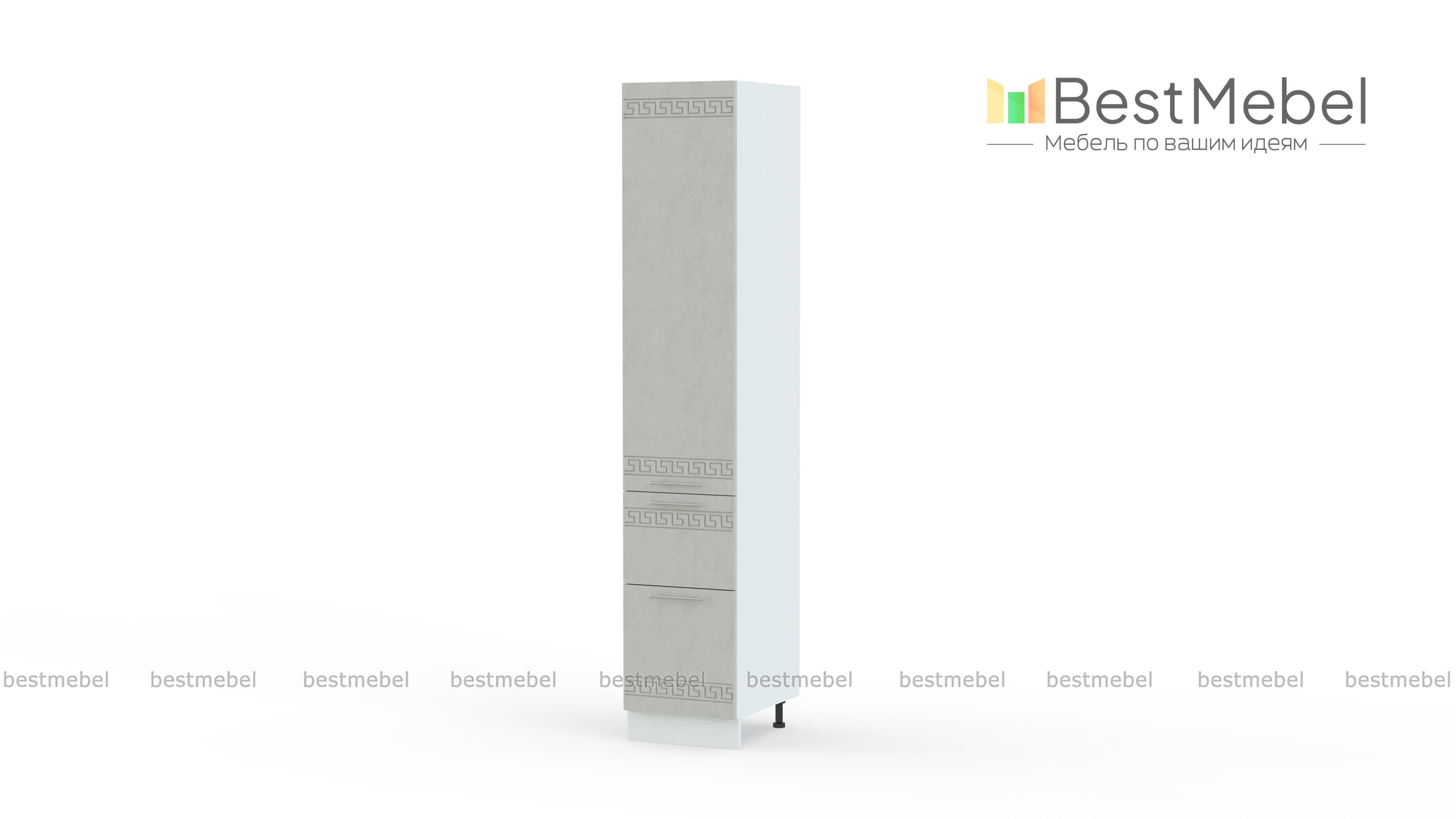 Шкаф-пенал 2 ящика 400 Греция BMS - Фото