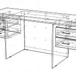 Чертеж Стол руководителя Атлант-1 BMS