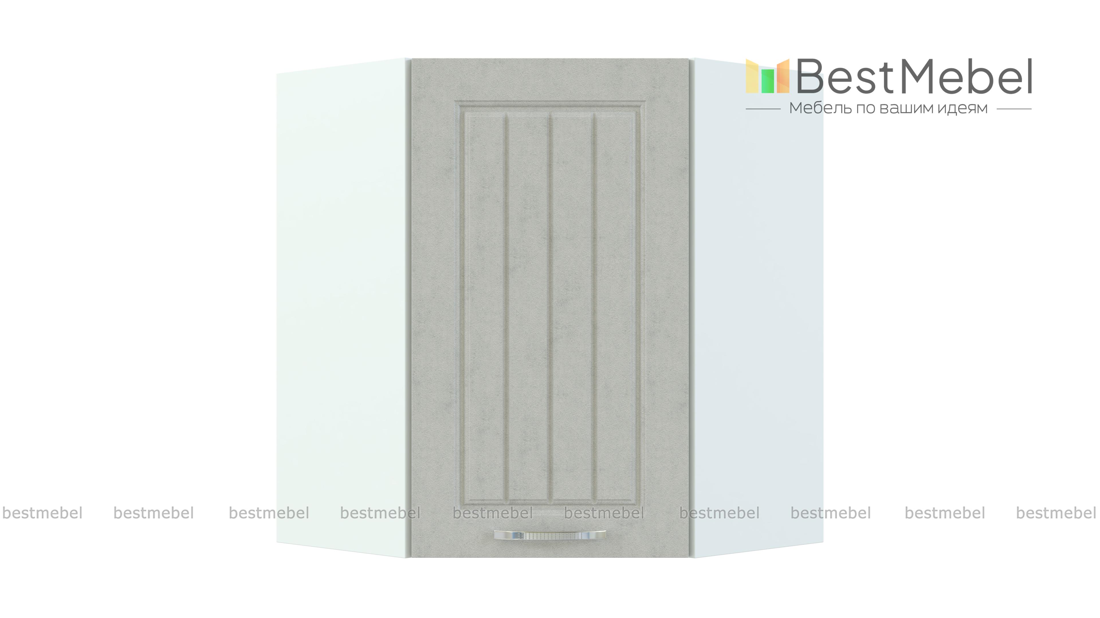 Шкаф навесной угловой Снежная королева BMS - Фото