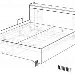 Чертеж Кровать с полками Мая 27 BMS