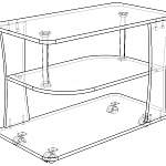 Чертеж Стол журнальный Фарс BMS