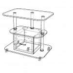 Чертеж Стол журнальный Лас-Вегас 5 BMS