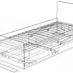 Чертеж Кровать Юна BMS