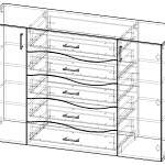 Чертеж Комод Помпей м12 BMS