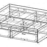 Чертеж Кровать Бримнес Brimnes 2