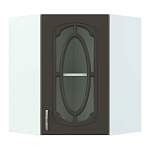 Шкаф верхний угловой остекленный Настя BMS - Фото 6