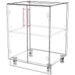 Шкаф нижний 2 двери Лайт BMS