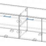 Чертеж Тумба под ТВ Марс 1 BMS