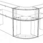 Чертеж Стойка ресепшн Монте 5 BMS
