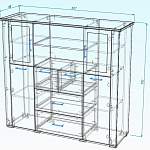 Схема сборки Комод Арсал 2D BMS