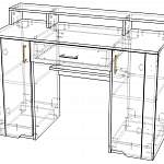 Чертеж Стол туалетный Виктория 6 без надстройки BMS