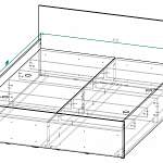 Чертеж Кровать Коен BMS