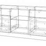Чертеж Тумба под ТВ RTV Мексика BMS