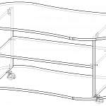 Чертеж Стол журнальный Вираж BMS