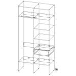 Стеллаж для одежды Мирта 7 BMS