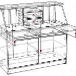 Чертеж Комод-секретер Ник-3 BMS