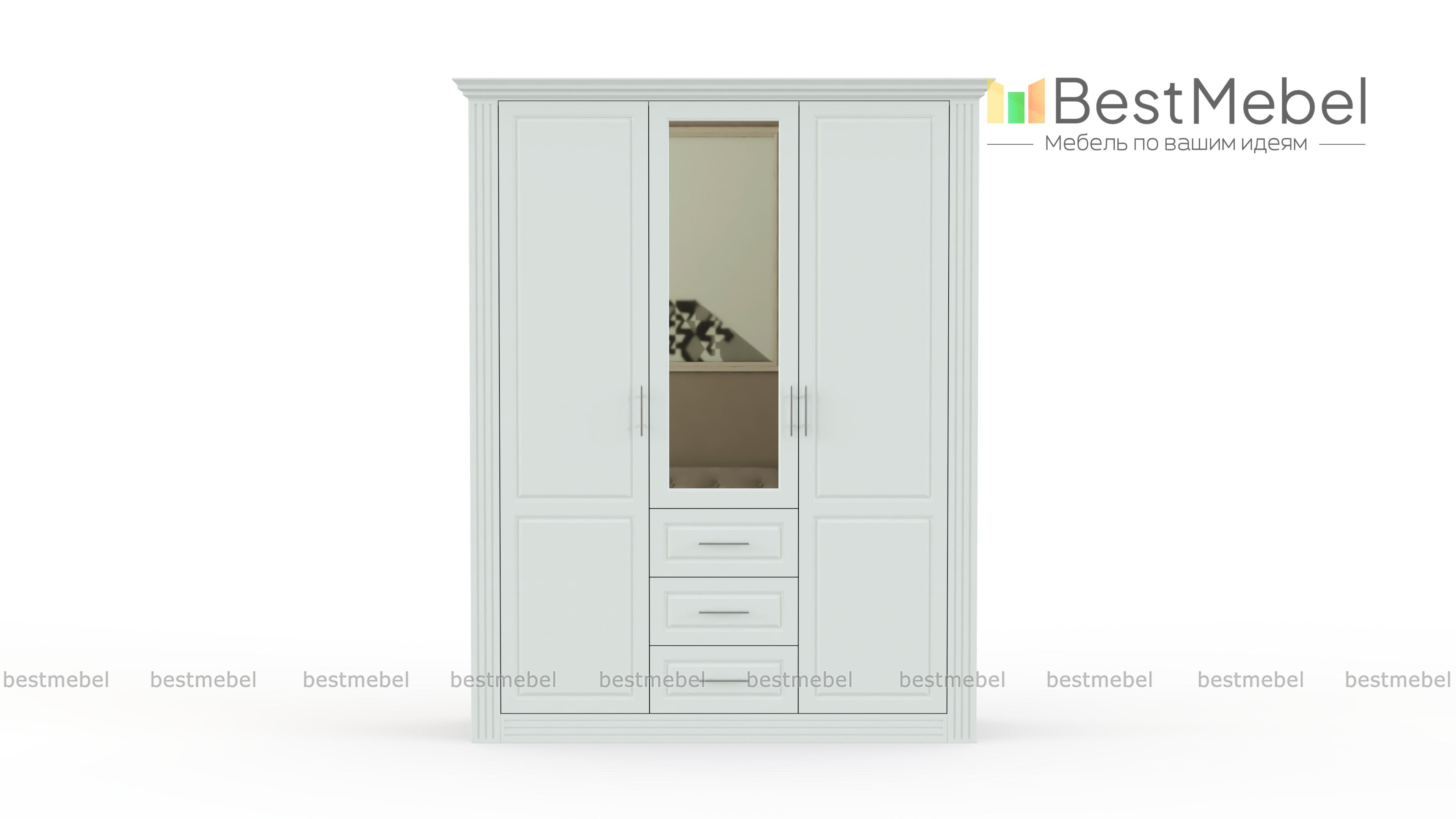 Шкаф распашной Классика 4 BMS - Фото