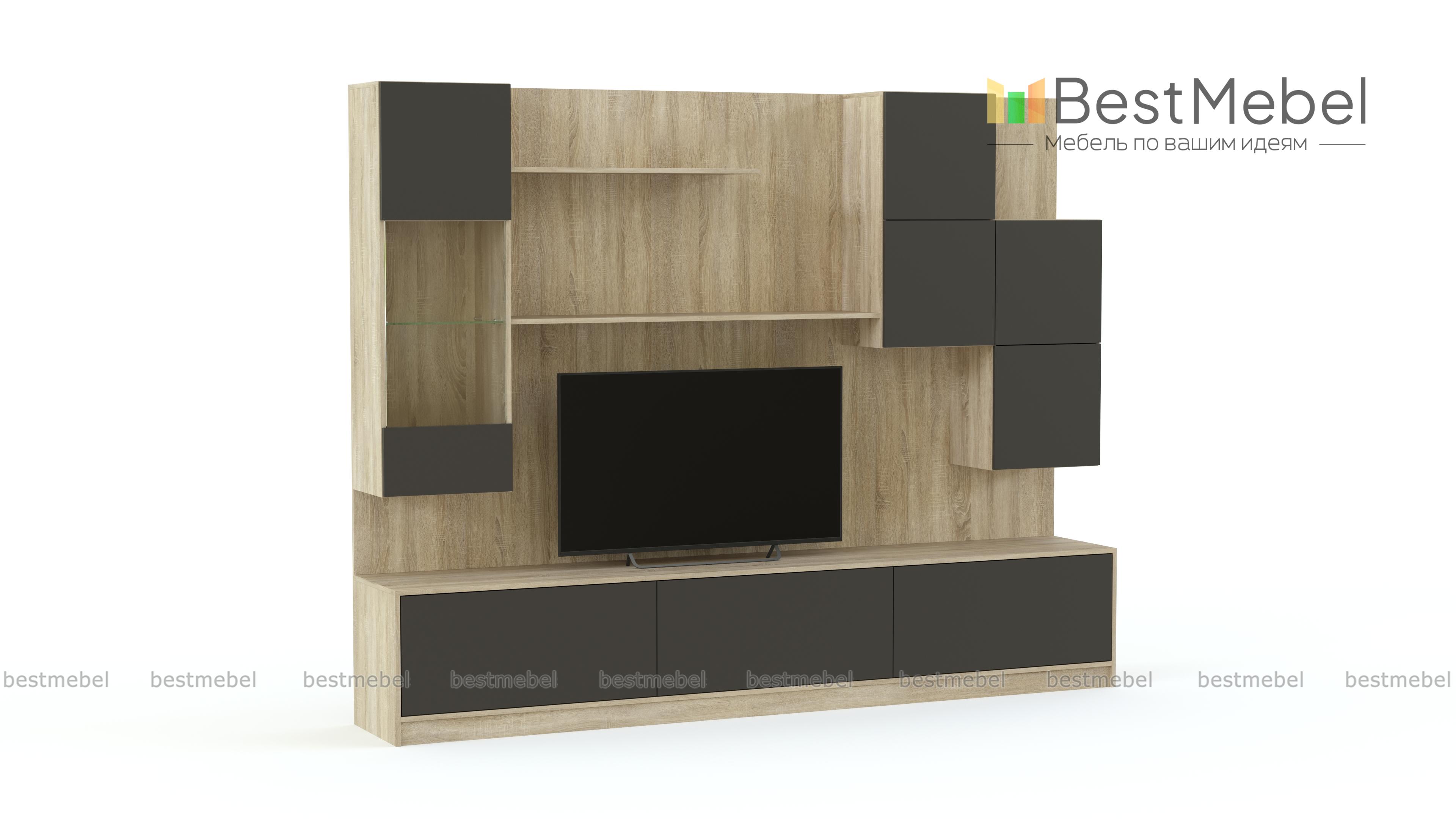 Стенка для гостиной Ева М BMS - Фото