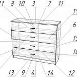 Чертеж Комод Алиса 12 BMS
