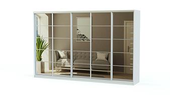 Шкаф-купе Виват-56 BMS(Белье - Платье - Платье (станд. 5)) (3700х2200х600)