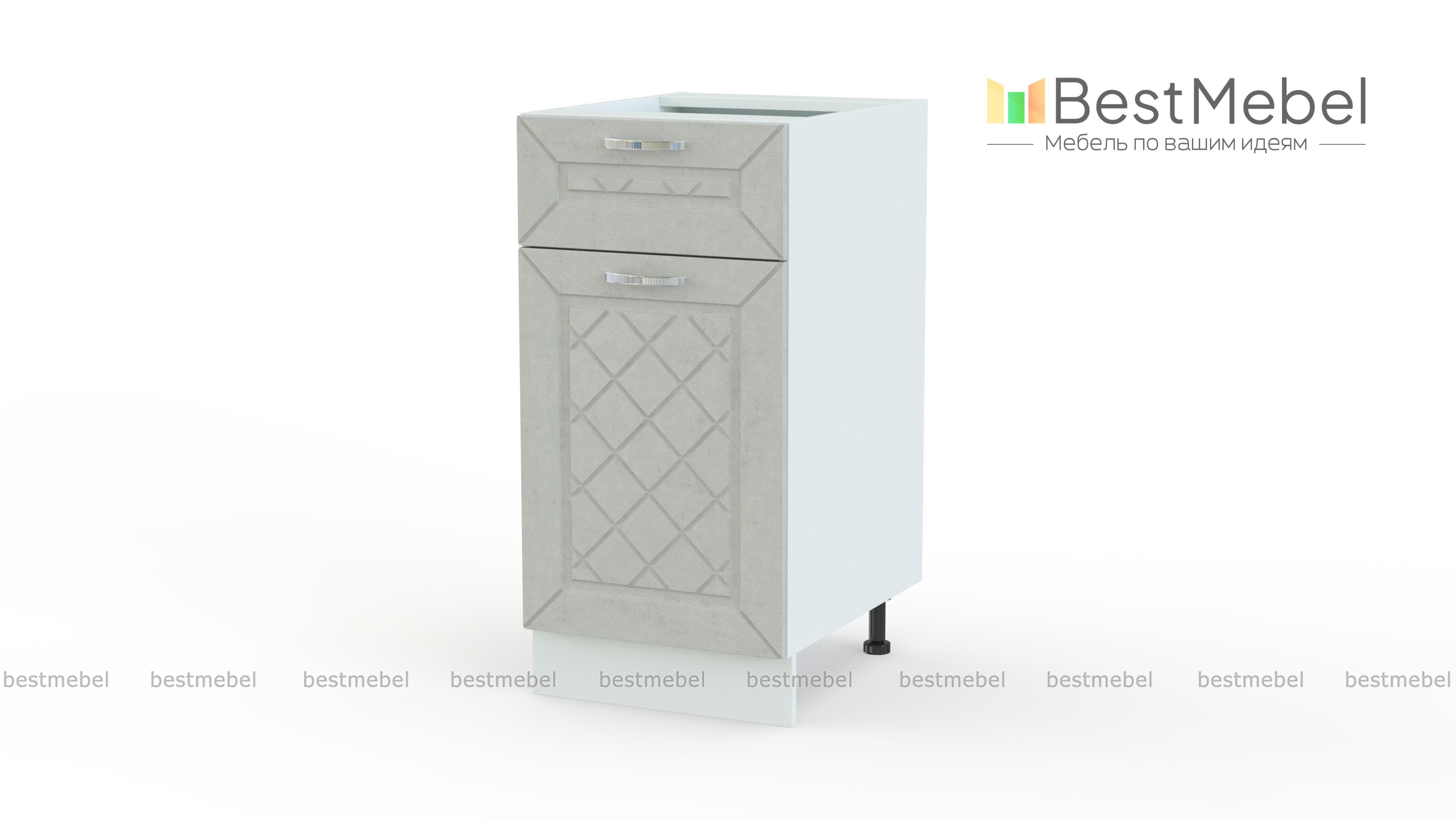 Шкаф нижний 1 дверь 1 ящик Агава BMS - Фото