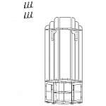 Чертеж Вешалка угловая Дино 4 BMS