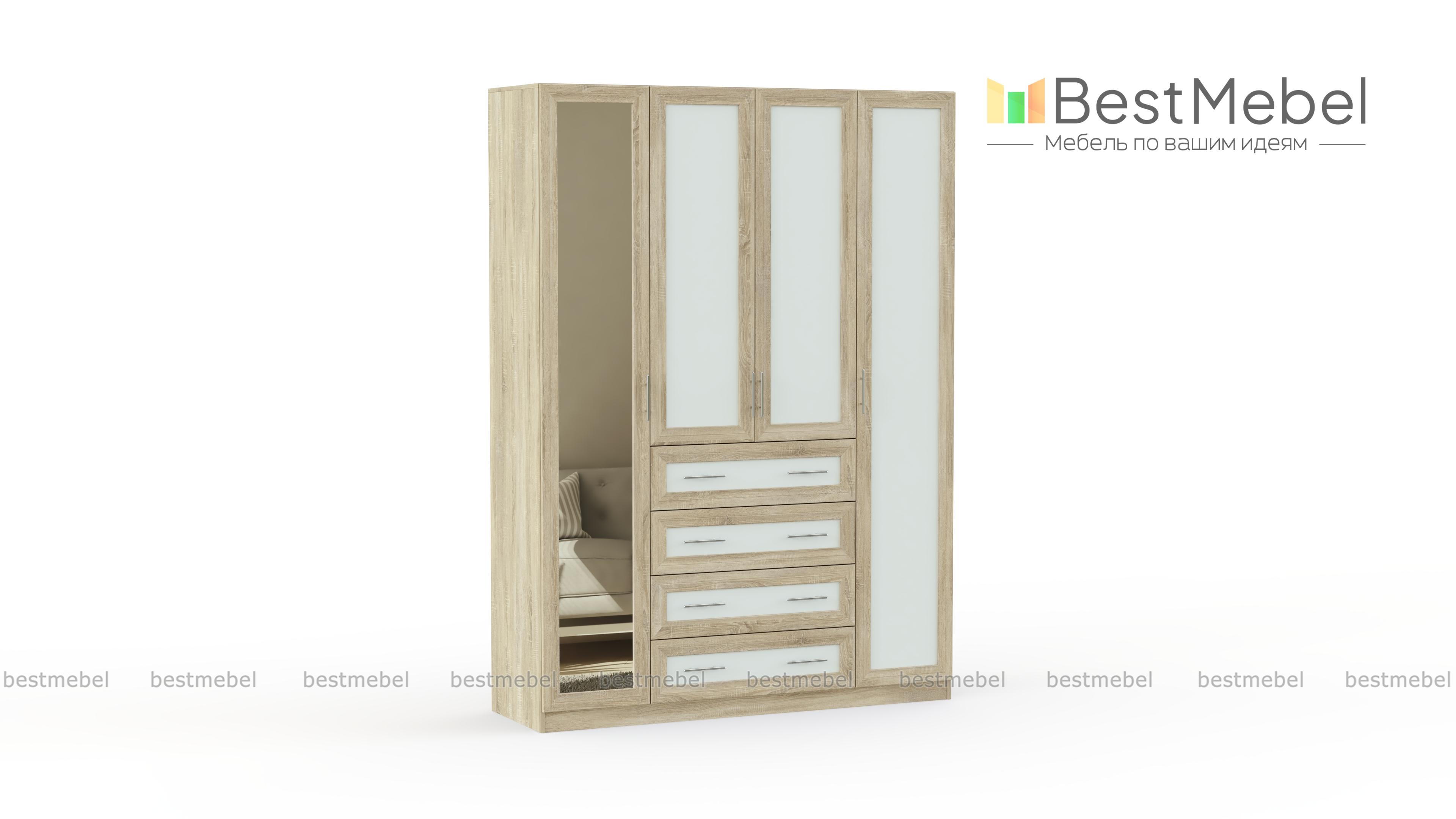 Распашной шкаф Крона 22 BMS - Фото