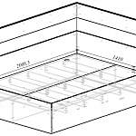 Чертеж Угловая кровать Форт 4 BMS