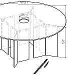 Чертеж Стол для переговоров Тетра 2 BMS