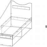 Чертеж Кровать детская Форт 8 BMS