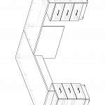 Чертеж Стол руководителя Лори V2-3 BMS