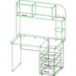 Чертеж Письменный стол Розали BMS