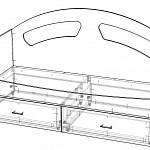 Чертеж Кровать Орфелия BMS