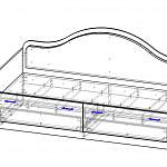 Чертеж Кровать-диван Дора 5 BMS