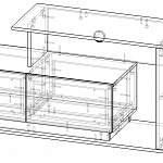 Чертеж Тумба под ТВ Сольда BMS