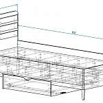 Чертеж Кровать Полло 15 BMS